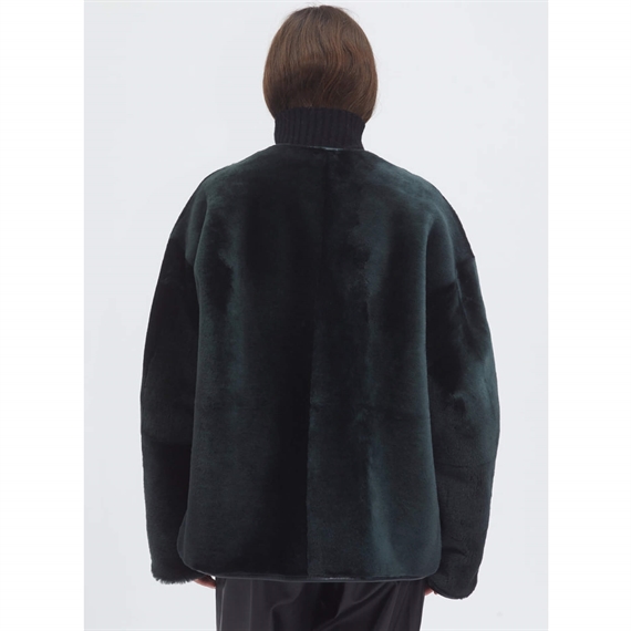 Utzon JOD L Merino Straight Hair Jakke, Sort